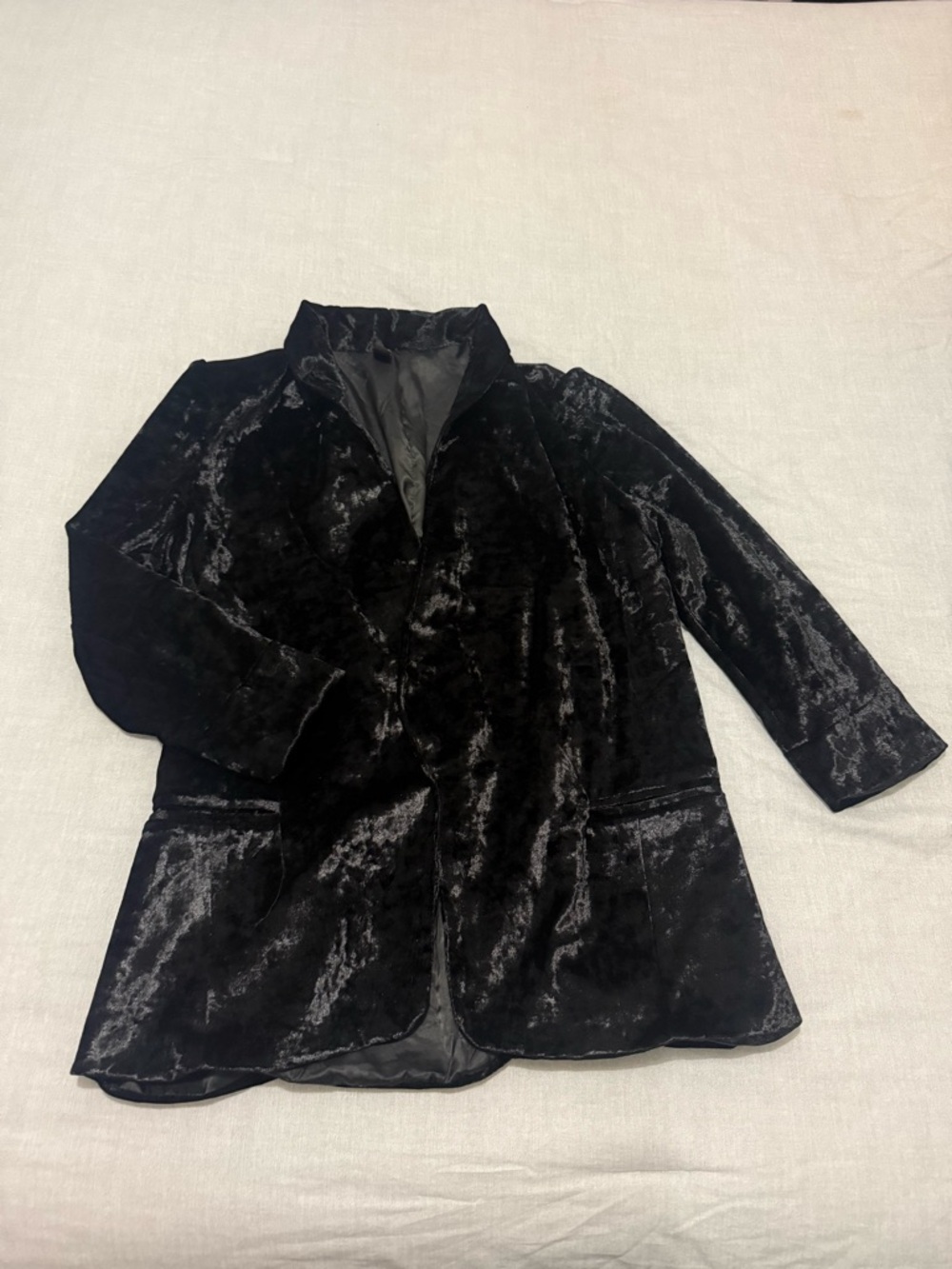 Elvi Black Velvet Blazer Jacket